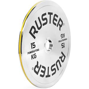 Ruster Disco Olímpico  Powerlifting Cromado - 15kg