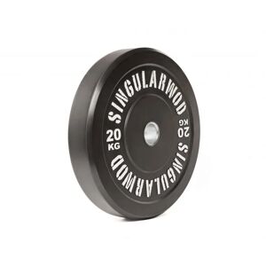 Singular WOD Disco olímpico Bumper Training  Negro - 20kg