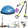 PACK AHORRO PONTE EN FORMA: Bosu Ball Kinefis + Kit Suspensión Kinefis Tipo TRX: Realiza un entrenamiento funcional donde quieras