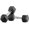 Bodytone mancuernas de goma hexagonales 25 kg mancuernas  (UNICA)