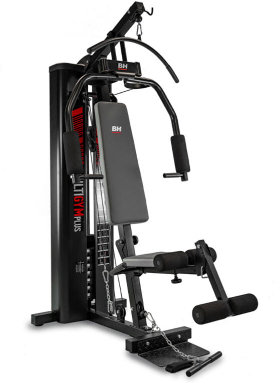 Máquina de musculación Multigym Plus: entrenamiento de tren superior e inferior en un solo equipo