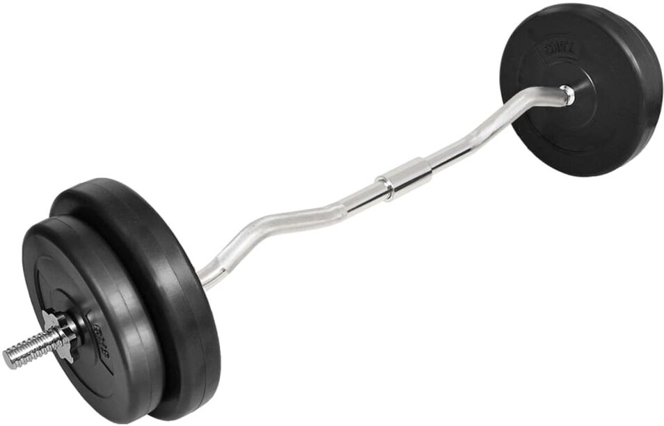 vidaXL Barra de Curl 30Kg