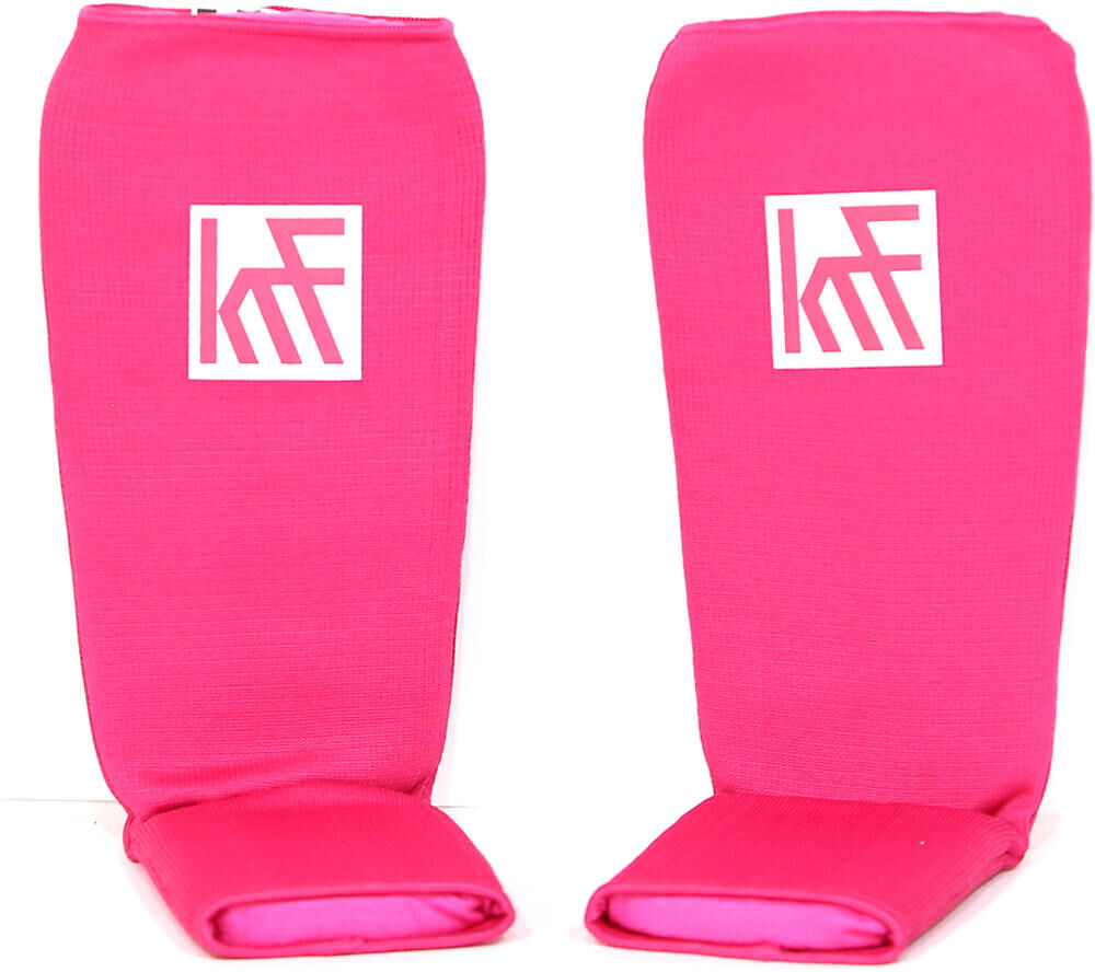 Krf espinillera c/ empeine nylon espinilleras artes marciales Rosa (L/XL)