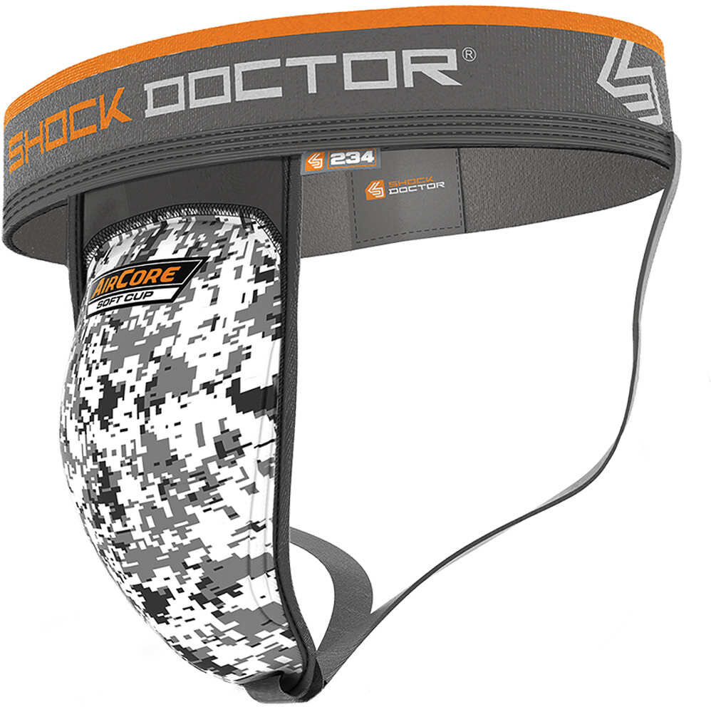 Shock Doctor aircore soft cup supporter coquilla Blanco (M)