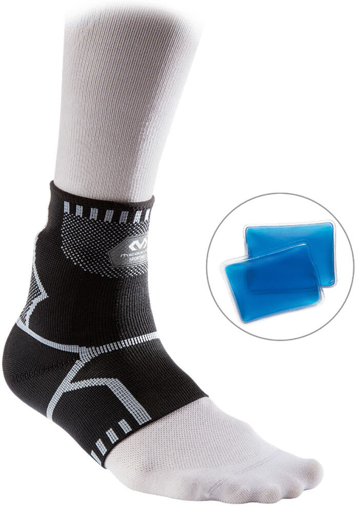 Mcdavid recovery 4-way ankle sleeve with custom cold packs tobillera  (S)