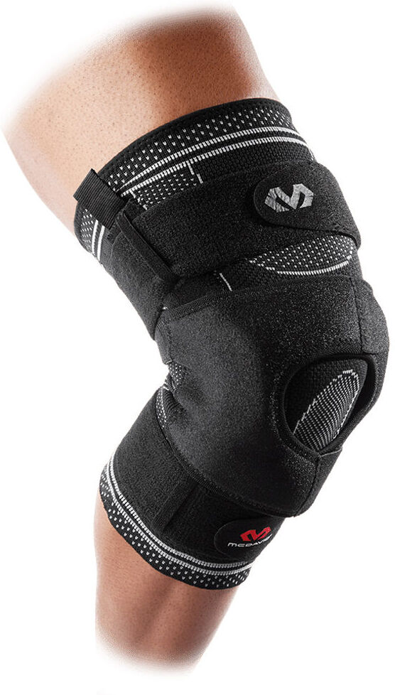 Mcdavid elite engineered elastic knee brace with dual wrap and hinge rodillera  (L)