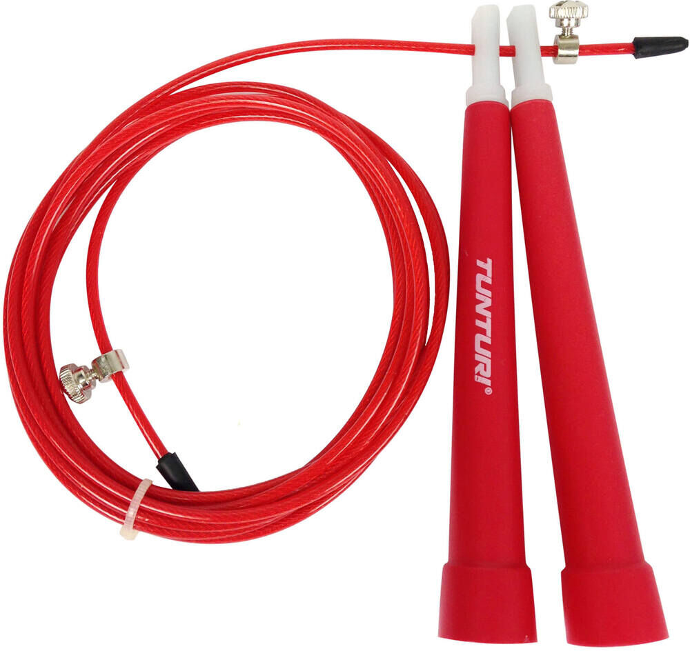 Tunturi jumprope steel adjust lenght comba Rojo (UNICA)