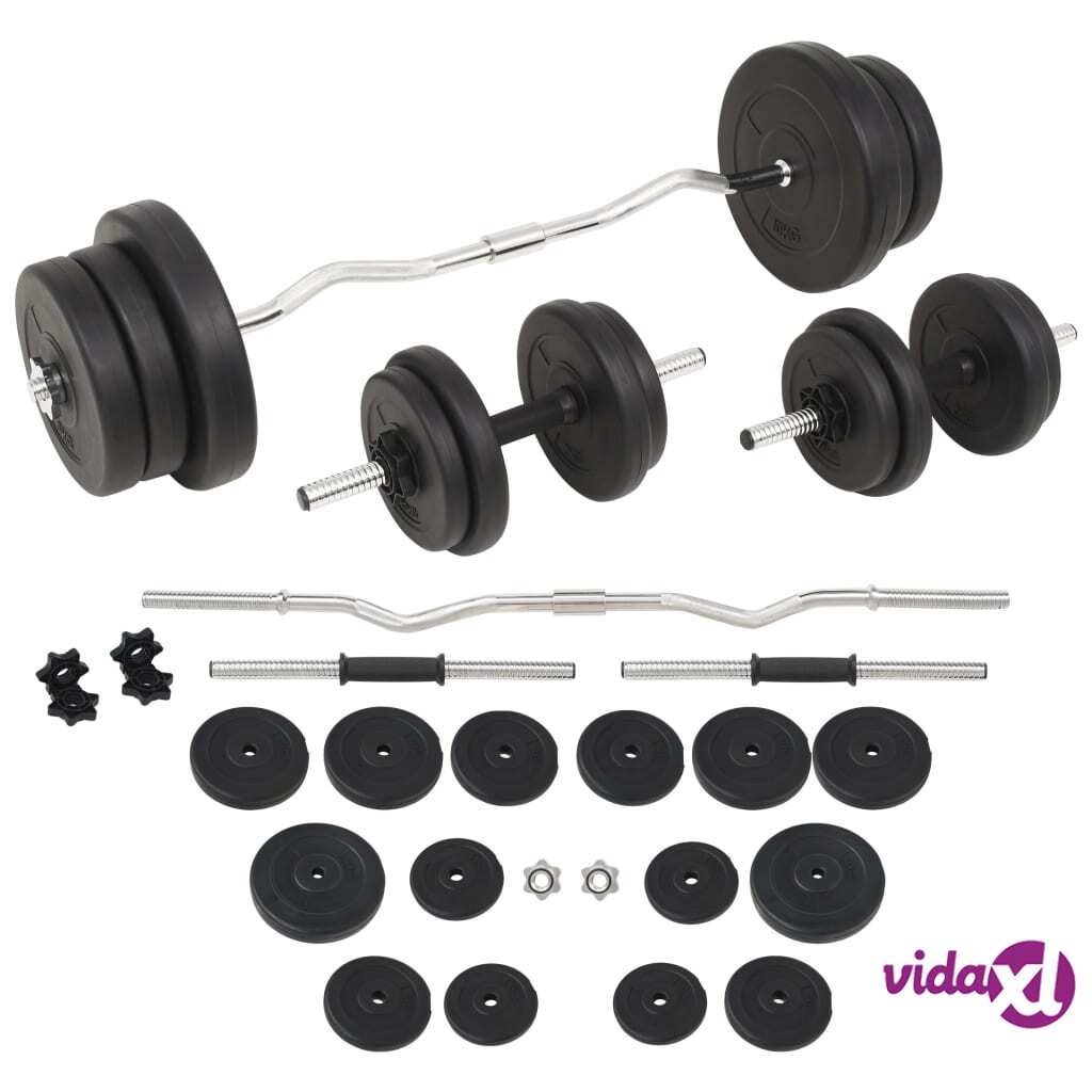 vidaXL Käsi- ja levypainosarja 60 kg