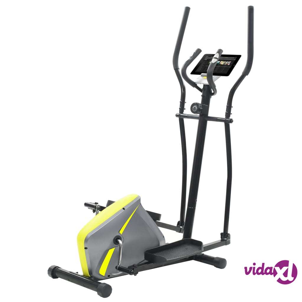 vidaXL Magneettinen crosstrainer sykemittauksella