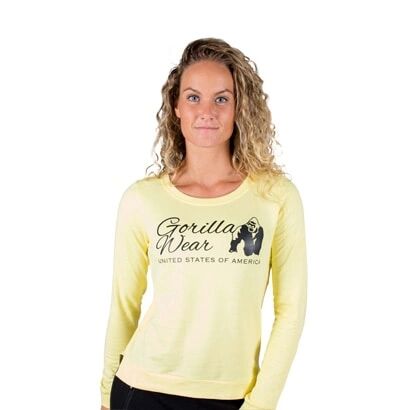 Gorilla Wear Riviera Sweatshirt Light Yellow, S