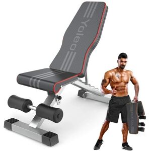 KEEPBUYING Banc de Musculation Pliable, Table de Fitness Multifonctionnel, Banc Réglable pour Entraînement Gymnastique Exercice - Publicité