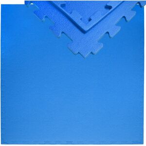 Eyepower - Tapis Puzzle de Fitness 90x90cm incl embouts extensible Protection Sol de Sport en mousse eva épais 12mm Bleu - blau - Publicité