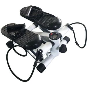 Skecten - Fitness Stepper 2 en 1 avec Cordes Élastiques et Ecran Multifonctions, Swing Stepper Up-Down, Twister Stepper Appareil d'entraînement pour l'Aérobic et Fitness, Poids Supporté jusqu'à 150kg Noir 43 x - Publicité