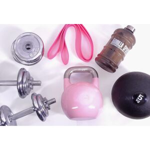 Gorilla Sports - Girl Power Pack 5 accessoires - haltères - kettlebell - bande de résistance - slam ball - Publicité