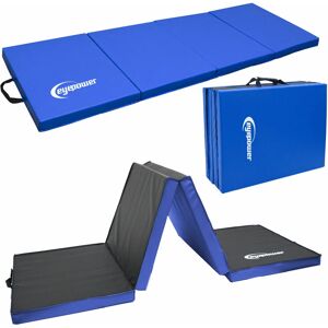 Eyepower - 180x60 Tapis de Gymnastique Pliable - Tapis Gymnastique Epais 5cm Tapis de Sport - blau - Publicité