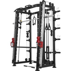 Gorilla Sports - Smith machine Machine avec Power rack, Multi Station et Presse. Publicité