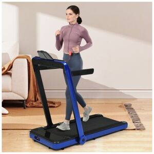 LIBERTÉ Tapis de course pliant pliable vitesse réglable Fitness télécommande ceinture de course - bleu - Publicité