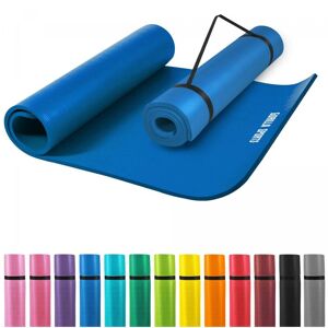 Gorilla Sports - Tapis en mousse grand - 190x100x1,5cm (Yoga - Pilates - sport à domicile) - Couleur : bleu roi - bleu roi - Publicité