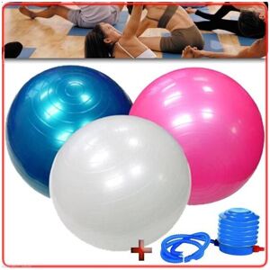 Trade Shop Traesio - Ballon De Gymnastique Pour Exercices Abdominaux Yoga Pilates Fitness Diam. 75cm - Publicité