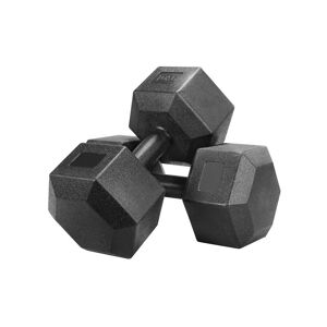 Yaheetech - Lot de 2 Haltères Hexagone / Paire d'haltères 10 kg Dumbbell Musculation Fitness pour Homme et Femme Entraînement Musculaire et Haltérophilie en Fer et pvc Noir - Publicité