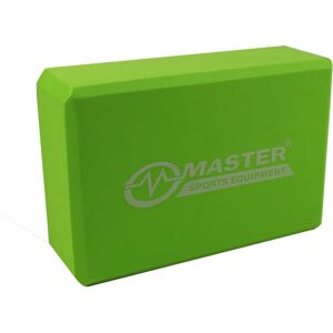 Master Sport Master Yoga bloc de yoga coloration Green (23 × 15 × 7,5 cm) 1 pcs