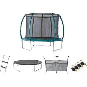 Vente-unique Trampoline avec filet de protection interieur, echelle, bache et kit d'ancrage - D.305 cm - WALLABY