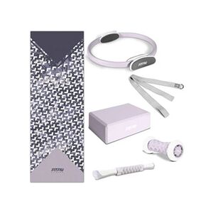 Fitfiu - Pack 6 accessoires KITWELL-601 LILAC pour le yoga et le pilates - Publicité