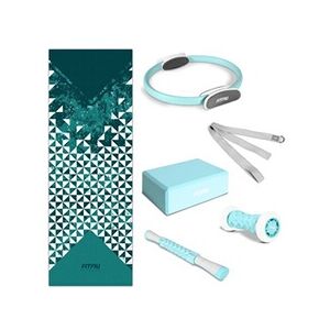 Fitfiu - Pack 6 accessoires KITWELL-601 BLUE pour le yoga et le pilates - Publicité