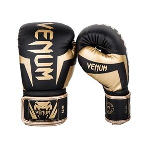 Venum Gants de boxe élite Noir et Doré-10 oz-Noir-10 oz--10 oz-Noir--------------Noir- - Publicité