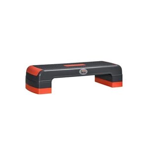 HOMCOM Stepper Fitness Aerobic hauteur reglable surface antiderapante dim. 78L x 28l x 10/15/20H cm PP noir rouge - Publicité