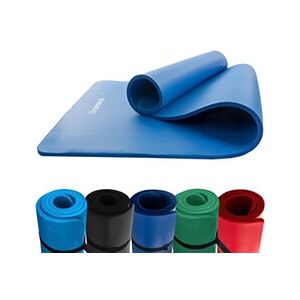 ScSPORTS Tapis de Yoga - 190 x 80 cm, Epaisseur 1,5 cm, NBR, Antidérapant, avec Sangle de Transport, Bleu Foncé - Tapis de Fitness, Pilates, Gymnastique, - Publicité