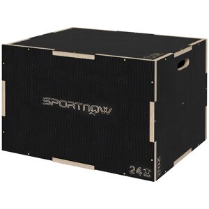 SPORTNOW Box Jump pliométrie 3 en 1 boîte à saut musculation fitness & crossfit pour box training en bois, 51/61/76 cm