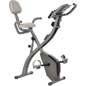 HOMCOM Vélo d'appartement cardio Fitness pliable Ecran d'affichage LCD multifonction 97L x 51I x 115H cm gris