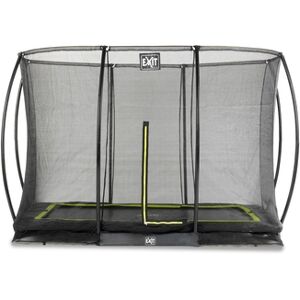 EXIT TOYS EXIT Trampoline de sol Silhouette rectangulaire a filet noir 214x305 cm