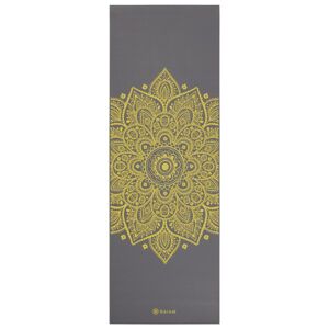 - 6 mm Premium Printed Yoga Mat - Tapis de yoga taille 61 cm x 173 cm x 0,6 cm, gris