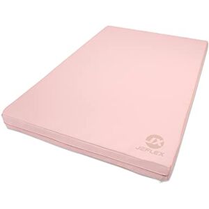 Jeflex Matelas gymnastique rose/beige 100 x 70 x 8 cm fabriqué en Allemagne/Tatami judo portable/matelas pliable peu encombrant et tapis de yoga/tapis de gym enfant pour chambre d'enfant - Publicité