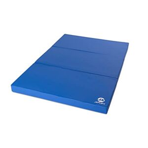 Jeflex Matelas gymnastique pliable bleu 150 x 100 x 8 cm fabriqué en Allemagne/Tatami judo portable/matelas pliable peu encombrant et tapis de yoga/tapis de gym enfant pour chambre d'enfant - Publicité