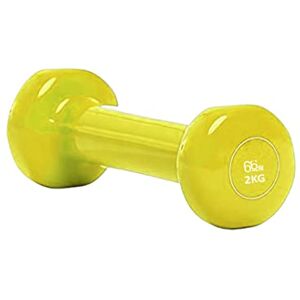 66fit Haltères 0,5 kg – 7 kg (2 kg – Jaune) pour haltérophilie, musculation, entraînement à domicile - Publicité