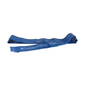 Theraband Bande élastique d'exercice CLX avec boucles consécutives, Bande professionnelle sans latex pour la kinésithérapie, 2,5 m prédécoupés, 11 boucles, Bleu, résistance de 2.6 kg à l'étirement - Publicité