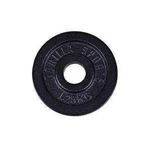 Gorilla SPORTS® Disques de Poids Individuel/Ensemble 0,5kg, 1,25kg, 2,5kg, 5kg, 10kg, 15kg, 20kg, 25kg, 30kg, en Fonte, Ø 30mm, Argent/Noir Disques d'Haltères, Musculation, Fitness, Haltérophilie - Publicité