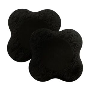 Jortmrd 2 Pièces Yoga Genouillère Coussin Yoga Mat Tapis Doux Yoga Protège les Genoux Mains Poignets Coudes Antidérapants Support de Yoga pour Yoga Gymnastique Pilates (20 X 20cm, Noir) - Publicité