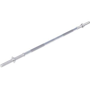 Gorilla SPORTS® Barre d'Haltère Longue 150 cm, Diamètre 30mm, Max. 200kg, 2 Fermoirs en Forme d'Étoile, Chrome Barre de Musculation, Équipement de Gym, Haltérophilie, Fitness, Exercice, Domicile - Publicité