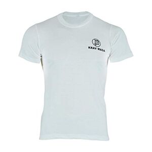 Krav Maga T-Shirt d'entraînement en Coton Blanc, Blanc, L - Publicité