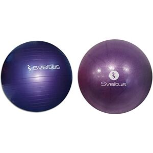 Sveltus Gymball Mixte Adulte, Violet (Parme), 75 cm & Ballon pédagogique Adulte Unisexe, Violet, 25 cm - Publicité