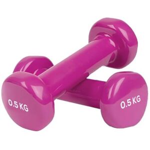 DONATIF Haltères en Vinyle et fonte 0,5 kg-6kg, Poids musculation fitness, Paire d'halteres en vinyle bodybuilding, yoga (0,5 KG) - Publicité