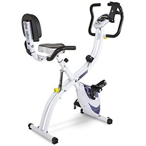 Tecnovita Vélo d'appartement pliable X-TRI II + HOLDER YF910H Vélo 3 positions avec support pour smartphone/tablette Inertie 10kg - Publicité