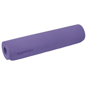 Amazon Basics Tapis de yoga en TPE, 188 cm, Violet - Publicité