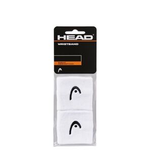 HEAD Mixte 2,5 pouces (6,35 cm) Bandeau de poignet, blanc, Taille unique EU - Publicité