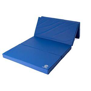Jeflex Matelas gymnastique pliable bleu 200 x 100 x 8 cm fabriqué en Allemagne/Tatami judo portable/matelas pliable peu encombrant et tapis de yoga/tapis de gym enfant pour chambre d'enfant - Publicité
