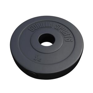 Gorilla SPORTS® Disques de Poids Olympiques, Individuel/Ensemble, 1,25kg, 2,5kg, 5kg, 10kg, 15kg, 30kg Poids, Ø 50mm Disques d'Haltères, Ensemble de Plaques, Musculation, Fitness, Haltérophilie - Publicité